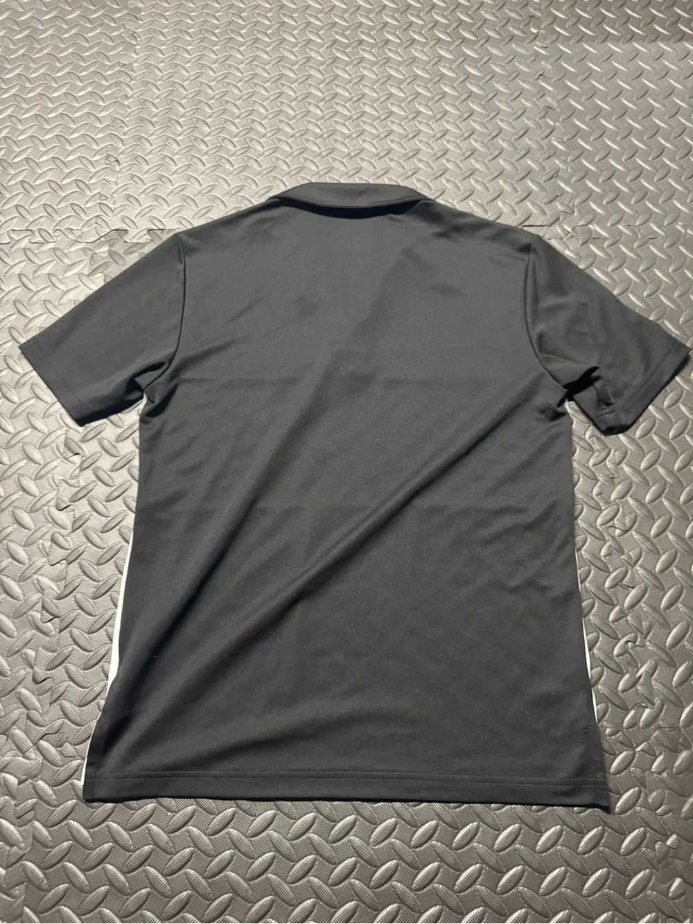 Adidas Golf Men’s Small Colorblock Polo Shirt Black Gray White